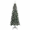 vidaXL &Aacute;rbol de Navidad artificial Verde 240 cm PVC, Pl&aacute;stico y Acero