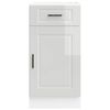 vidaXL Mueble bajo de cocina&nbsp;porto alto brillo blanco