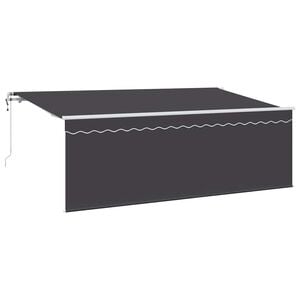 vidaXL Toldo retr&aacute;ctil Antracita 350 x 200 cm Poli&eacute;ster y Aluminio