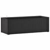 vidaXL Arriate con sistema de riego autom&aacute;tico antracita 100x43x33 cm
