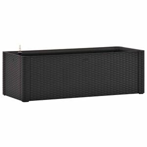 vidaXL Arriate con sistema de riego autom&aacute;tico antracita 100x43x33 cm