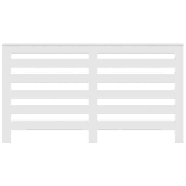 vidaXL Cubierta de radiador madera de ingenier&iacute;a blanco 149x20x82 cm