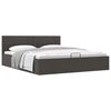 vidaXL Cama canap&eacute; hidr&aacute;ulica de almacenaje sin colch&oacute;n gris 180x200cm