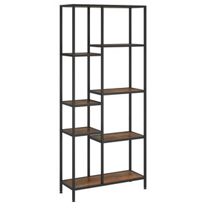 vidaXL Estanter&iacute;a de madera contrachapada y acero 80x30x180 cm