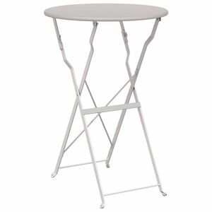 vidaXL Mesa de Bistr&oacute; Beige &Oslash; 50 x 71 cm