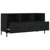 vidaXL Mueble de TV madera de ingeniería negro 102x36x50 cm