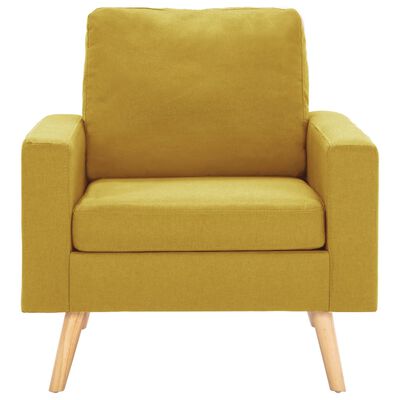 vidaXL Juego de sofás de 2 piezas tela amarillo