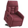 vidaXL Sill&oacute;n el&eacute;ctrico reclinable elevable de tela rojo tinto