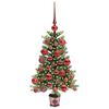vidaXL &Aacute;rbol de Navidad con 150 LED con soporte Verde 65 cm PE