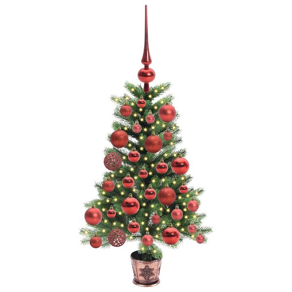 vidaXL &Aacute;rbol de Navidad con 150 LED con soporte Verde 65 cm PE