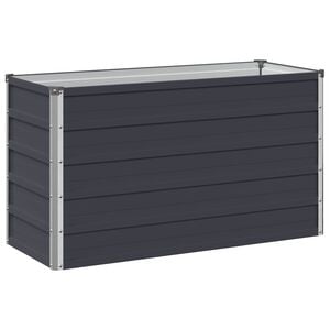 vidaXL Cama de Jard&iacute;n Elevada Gris antracita 100 x 40 x 55 cm