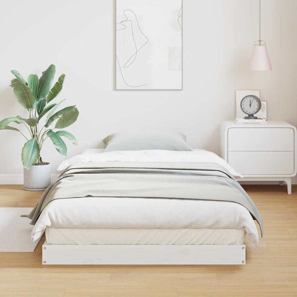 vidaXL Estructura de cama 213.5 x 104 x 9 cm Madera de pino macizo