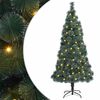 vidaXL Árbol de Navidad artificial pre-iluminado Verde 180 cm PET