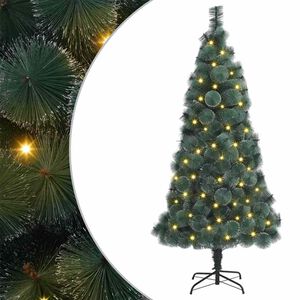 vidaXL &Aacute;rbol de Navidad artificial pre-iluminado Verde 180 cm PET