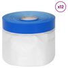 vidaXL Filme de enmascarar con cinta adhesiva 12 uds. 30 x 2000 cm