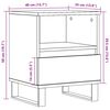 vidaXL Mesita de noche madera de ingenier&iacute;a roble artisian 40x35x50 cm