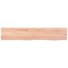 vidaXL Estante de pared madera roble tratada marrón claro 100x20x4 cm