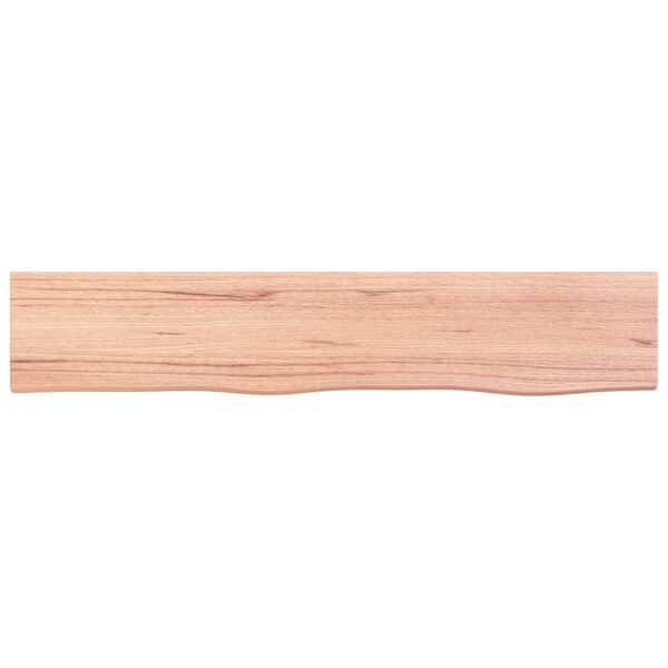 vidaXL Estante de pared madera roble tratada marrón claro 100x20x4 cm
