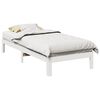 vidaXL Cama sin colchón madera maciza de pino blanca 80x200 cm