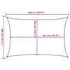 vidaXL Toldo de vela poli&eacute;ster oxford 100% arena 5x4 m