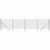 vidaXL Cerca de alambre de acero galvanizado gris antracita 1,4x10 m