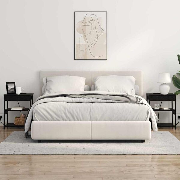 vidaXL Armario de Noche Roble Negro 41 x 31 x 51 cm