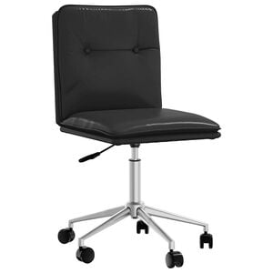 vidaXL Silla de comedor de cuero sint&eacute;tico negra