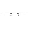 vidaXL Kit de herrajes para puertas correderas acero negro 200 cm