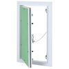 vidaXL Panel de acceso Verde y Plata 20 x 35 cm Aluminio y Pladur