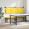 vidaXL Cabecera Colgante Amarillo Claro 190 x 55 x 5 cm Tela de Pana