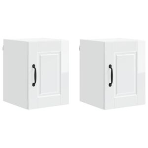 vidaXL Mueble de Cocina con estante 2 pcs brillante 30 x 31 x 40 cm