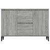 vidaXL Aparador de madera contrachapada gris Sonoma 102x35x70 cm