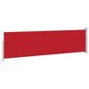 vidaXL Toldo lateral retr&aacute;ctil de jard&iacute;n rojo 140x500 cm
