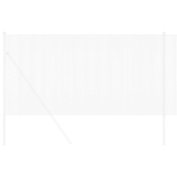 vidaXL Cerca de Alambre Soldado Plateado 1.4 x 10 m Acero