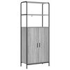 vidaXL Aparador alto Sonoma gris 40 x 33 x 161 cm Madera de ingenier&iacute;a