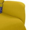 vidaXL Sill&oacute;n reclinable masaje con reposapi&eacute;s terciopelo amarillo