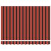 vidaXL Toldo retr&aacute;ctil aluminio y tela naranja y marr&oacute;n 3x2,5 m