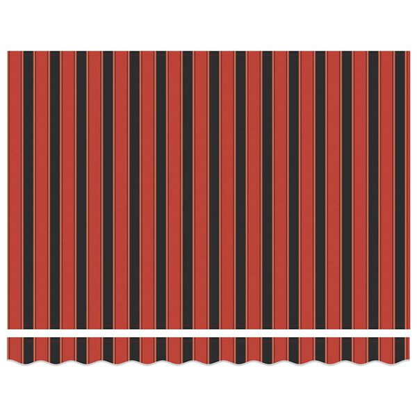 vidaXL Toldo retr&aacute;ctil aluminio y tela naranja y marr&oacute;n 3x2,5 m