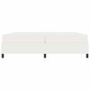 vidaXL Estructura de cama con colch&oacute;n Crema 200 x 200 cm tela
