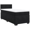vidaXL Cama box spring con colch&oacute;n cuero sint&eacute;tico negro 90x190 cm
