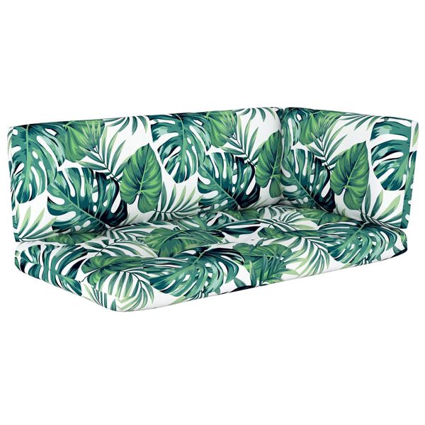 vidaXL Muebles de palets 4 pzas y cojines madera pino impregnada