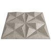 vidaXL Paneles de pared 48 uds XPS origami Beton 50x50 cm 12 m&sup2;