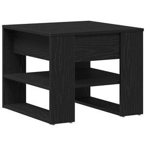 vidaXL Mesa de Caf&eacute; Roble Negro 55,5 x 55 x 45 cm Madera de ingenier&iacute;a