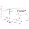 vidaXL Fundas para autocaravanas tela no tejida gris 870x235x275 cm