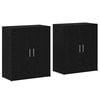 vidaXL Aparador 2 uds. Roble Negro 60 x 31 x 70 cm