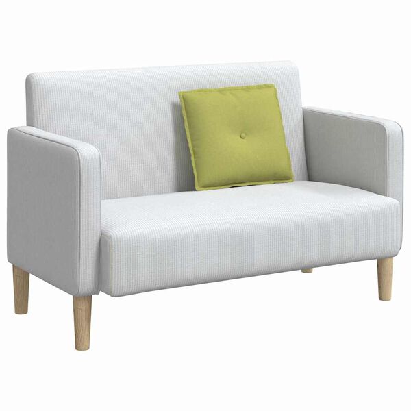 vidaXL Cojín de Espalda Verde claro 50 x 19 x 45 cm tela