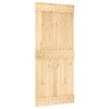 vidaXL Puerta corredera con herrajes madera maciza de pino 90x210 cm
