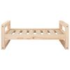 vidaXL Cama para perros madera maciza de pino 75,5x55,5x28 cm