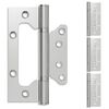 vidaXL Bisagra 4 uds. 130 x 78 x 13 mm Plateado Acero