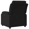 vidaXL Sill&oacute;n de masaje reclinable de terciopelo negro